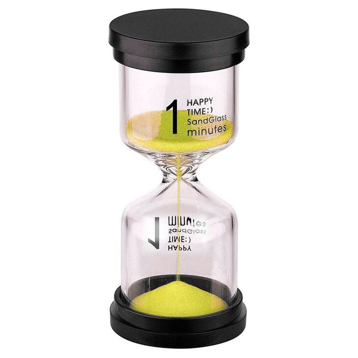 DAYOSHOP - Reloj De Arena 1 Minuto Temporizador Base Negra Decoraciòn