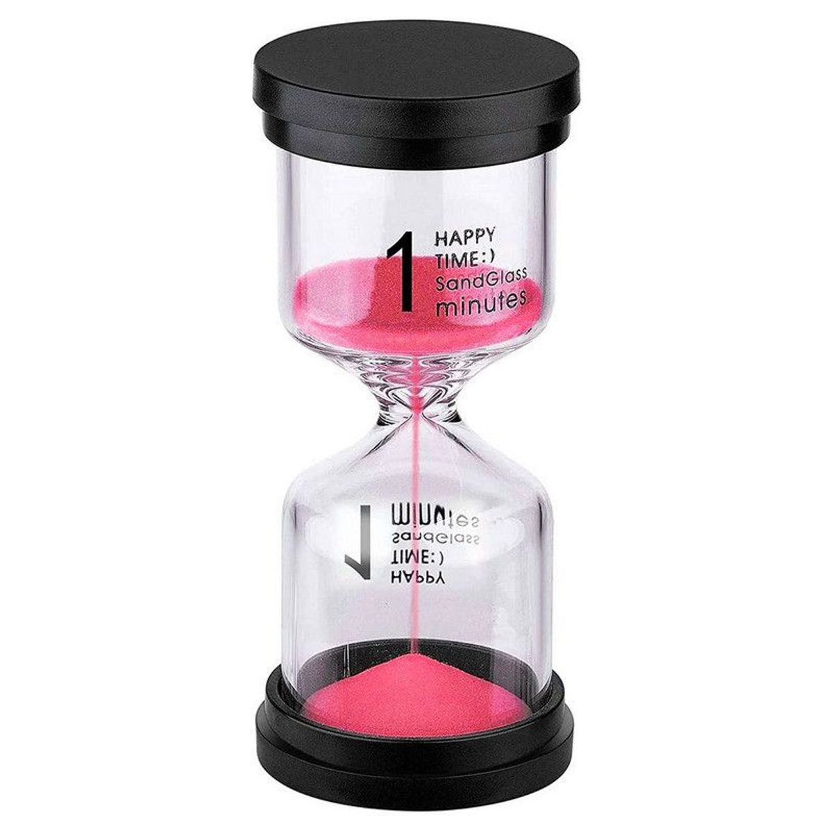 DAYOSHOP - Reloj De Arena 1 Minuto Temporizador Base Negra Decoraciòn