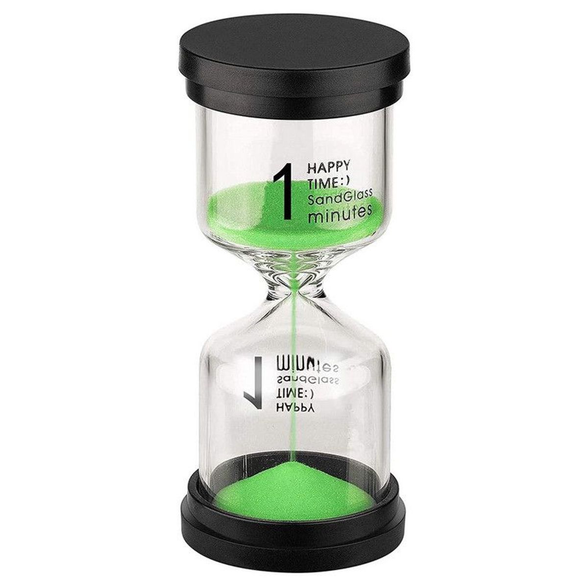 DAYOSHOP - Reloj De Arena 1 Minuto Temporizador Base Negra Decoraciòn