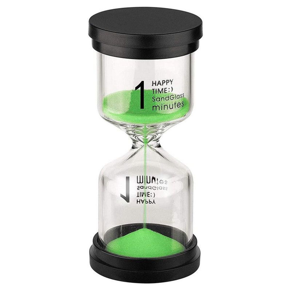 DAYOSHOP - Reloj De Arena 1 Minuto Temporizador Base Negra Decoraciòn