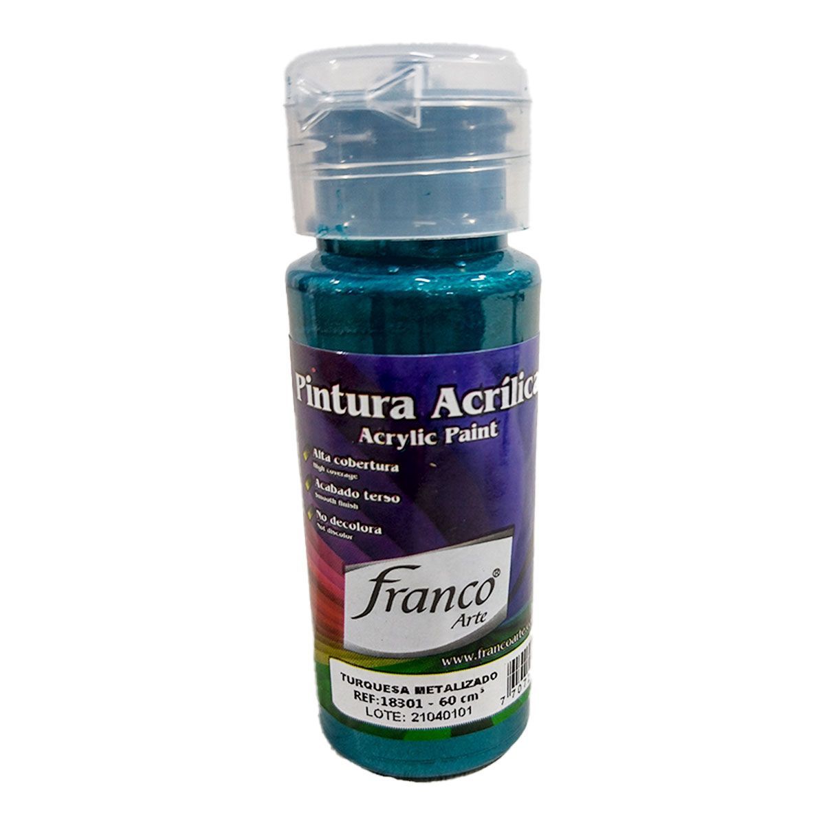 FRANCO ARTE - Pintura Acrílica Al Frío Franco Arte Metalizada Und X 60 Ml