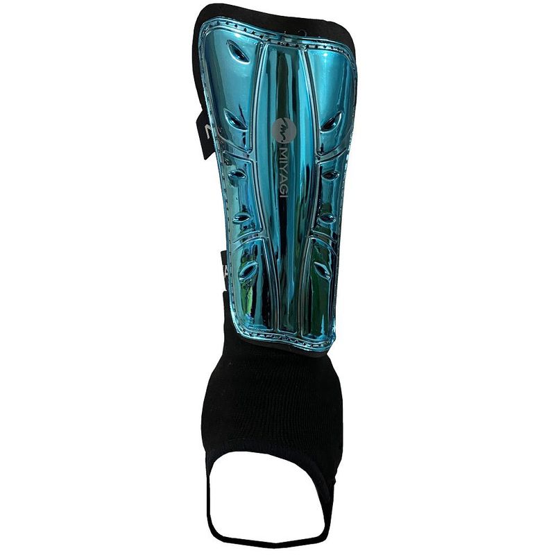 MIYAGI - Canillera Futbol Con Tobillera Miyagi Para Adulto M6860 Azul