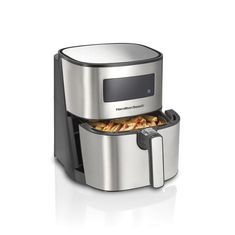 HAMILTON BEACH - Freidora de Aire Digital 5 litros Cesta Antiadherente Hamilton Beach HB-35075