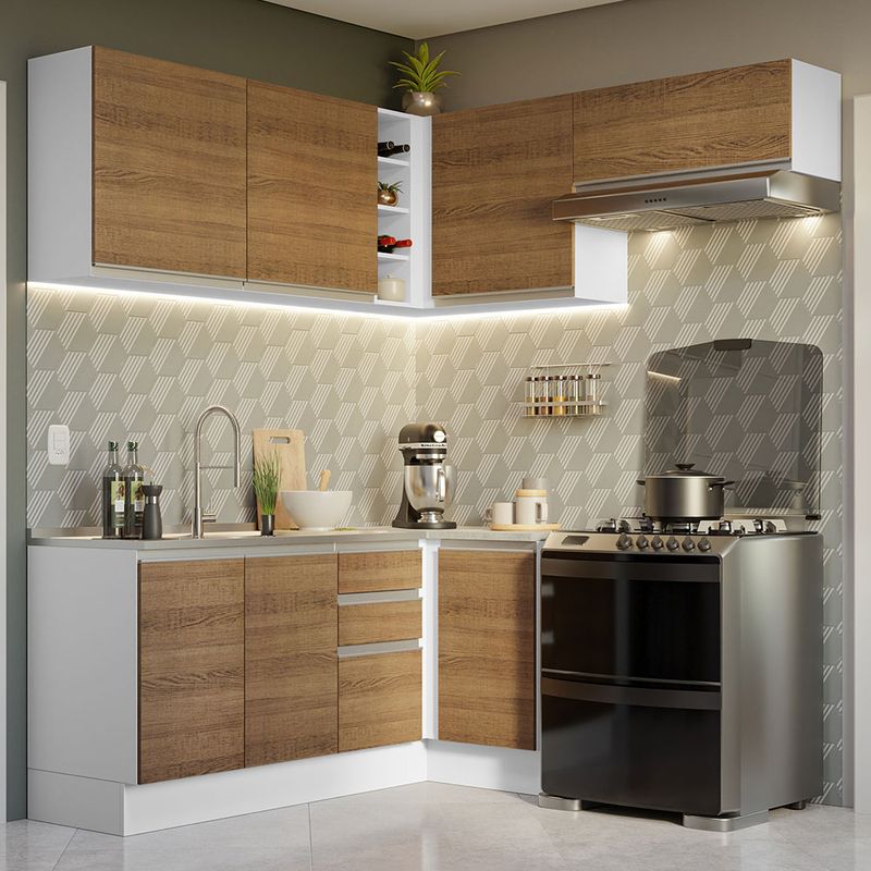 MADESA - Cocina Integral de Esquina Glamy 3.50 m 07