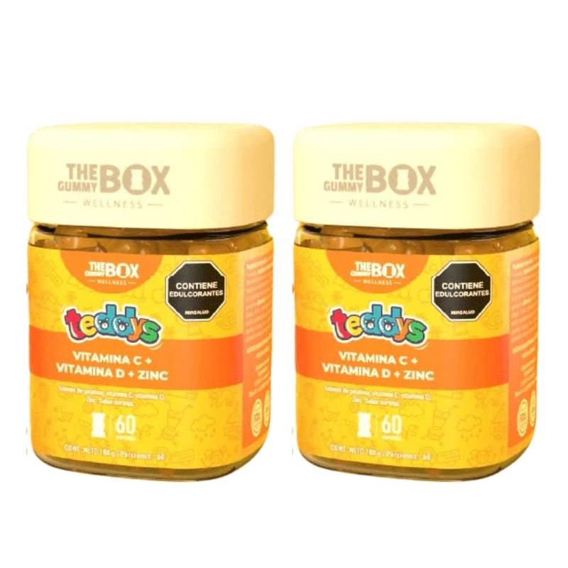 THE GUMMY BOX - combo x 2 Gomitas suplementos para niños con Zinc y vitaminas C y D