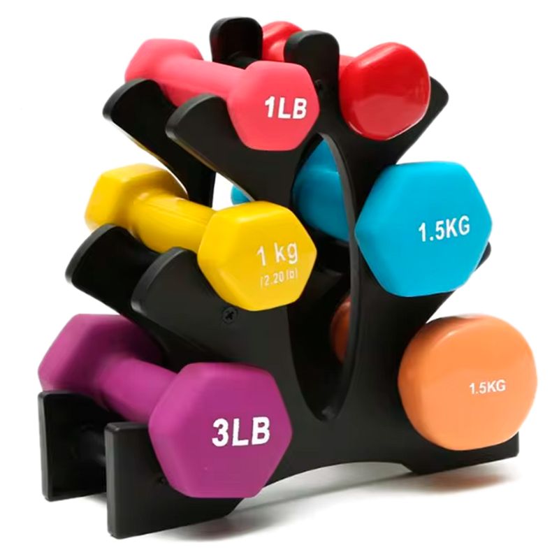 GENERICO - Rack soporte gym mancuernas pesas repisa peso max 30 libras