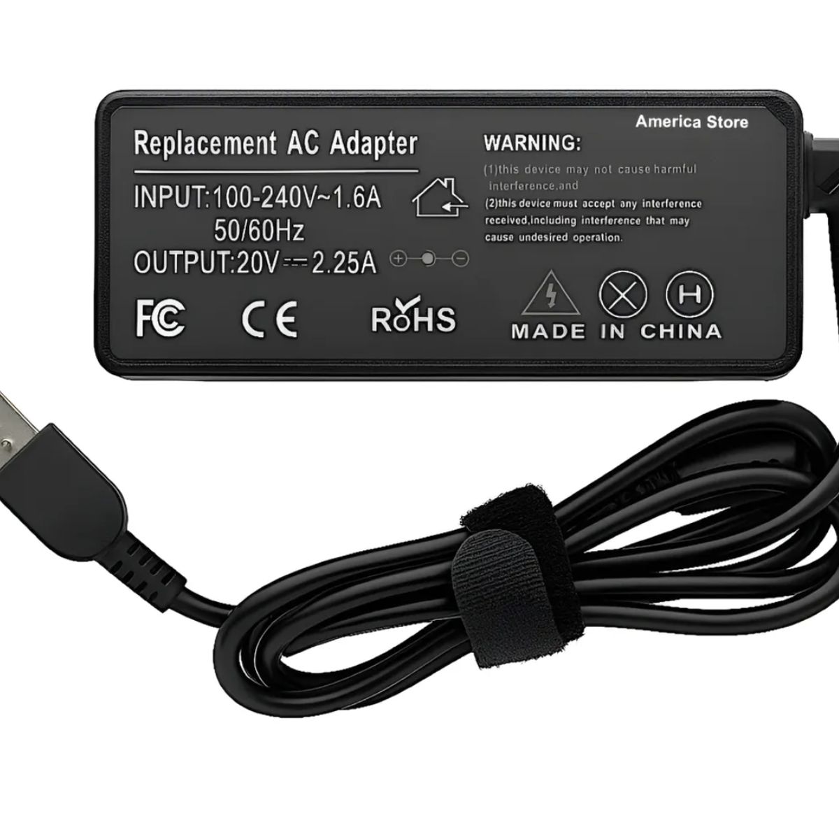 GENERICO - Cargador Portátil Lenovo Thinkpad Ideapad Yoga Usb 20v 2.25 a