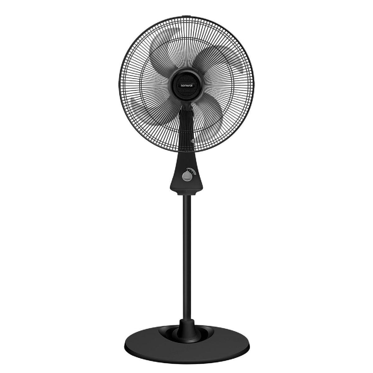SAMURAI - Ventilador SAMURAI Turbo Metallic pedestal Negro.