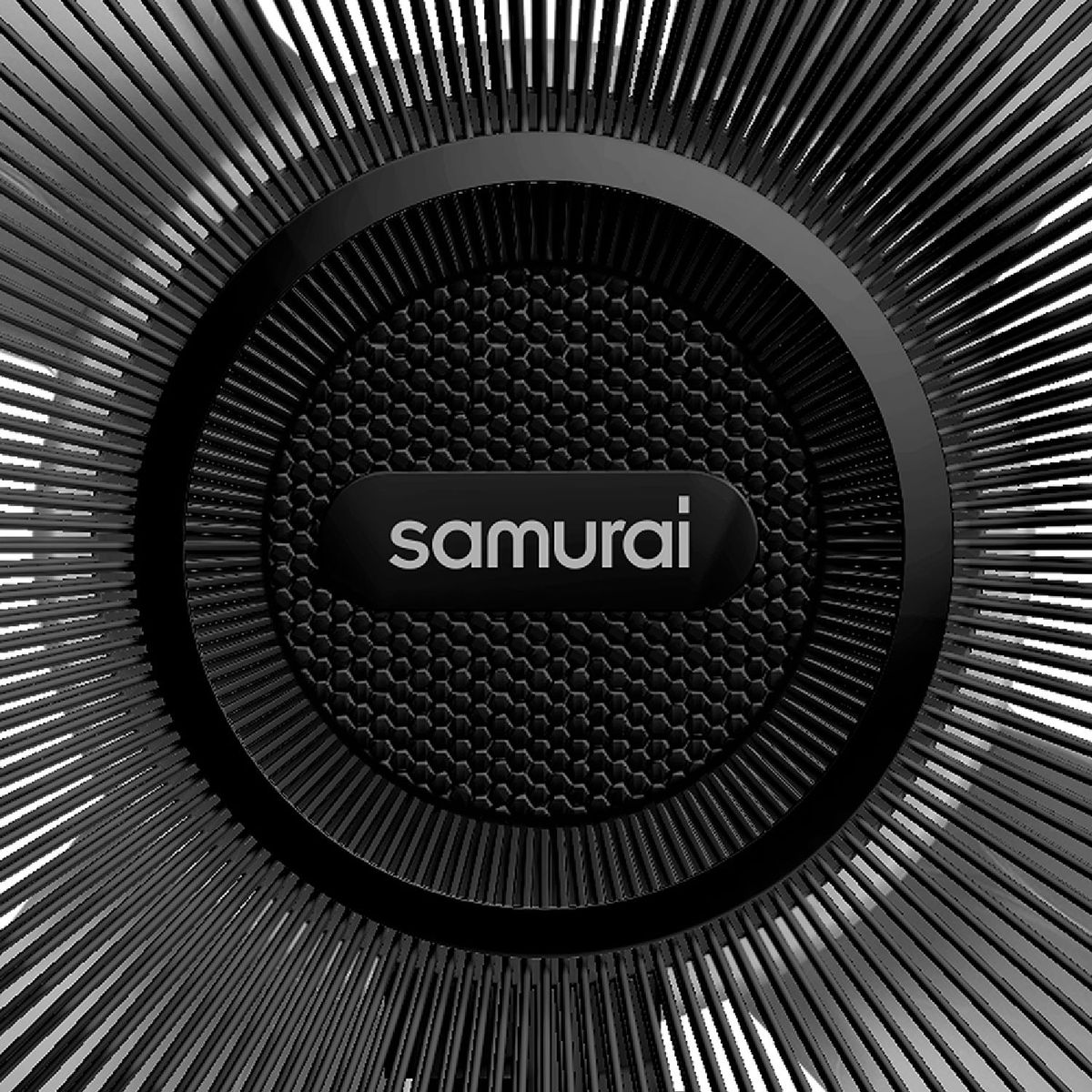 SAMURAI - Ventilador SAMURAI Turbo Metallic pedestal Negro.