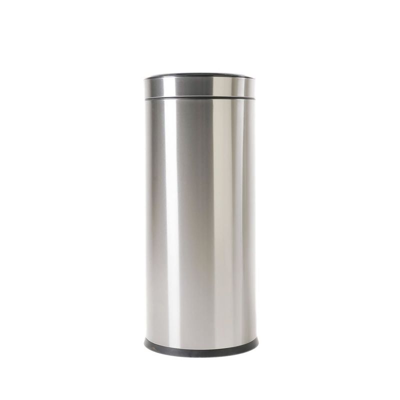 GENERICO - Caneca De Basura-Elegante-30Litros-Acero Inoxidable-Plateada