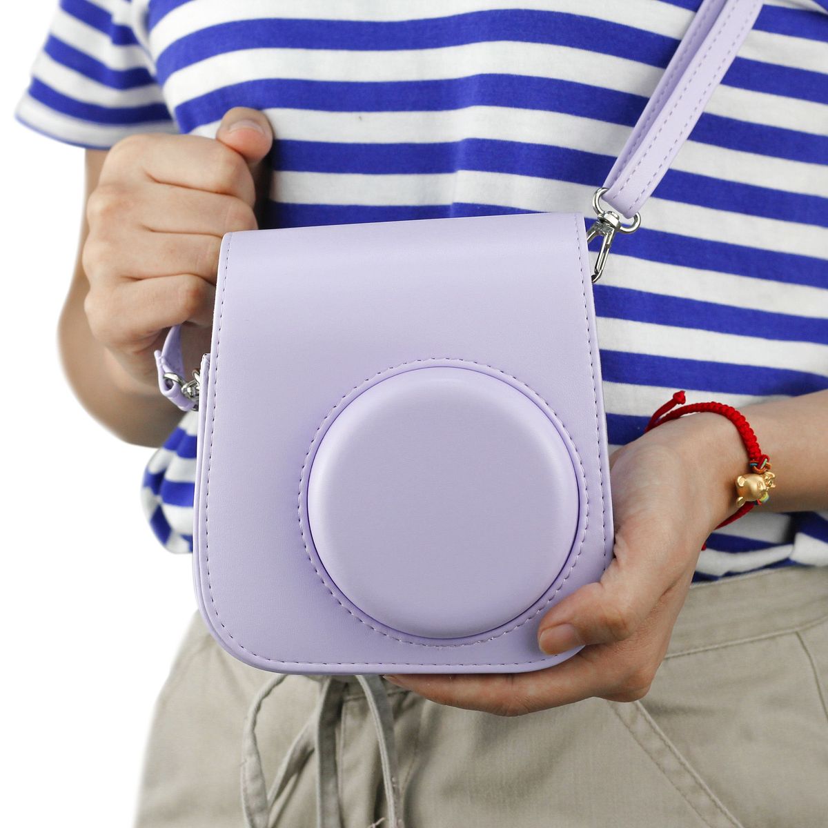 GENERICO - Estuche para cámara instax mini 12/11/ 9 - Lila