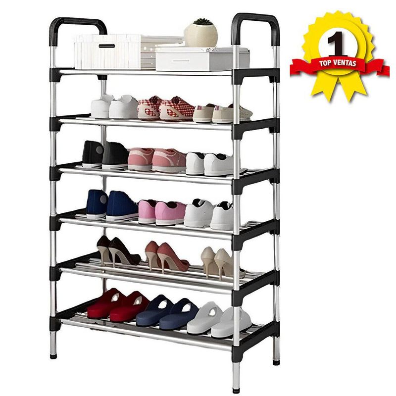 ONE PIXEL - Organizador De Zapatos Metálico 6 Niveles Zapatero