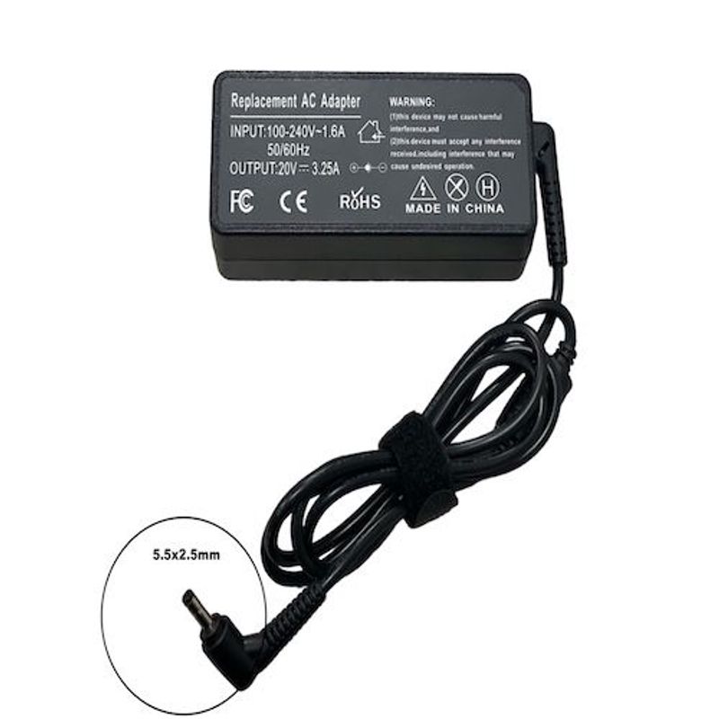GENERICO - Cargador Para Portatil Lenovo IdeaPad g53020v 3.25 5.5x2.5mm