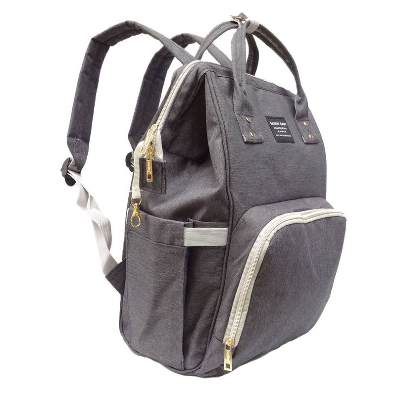 MIFANQI - Pañalera multifuncional bolso morral bebe gris