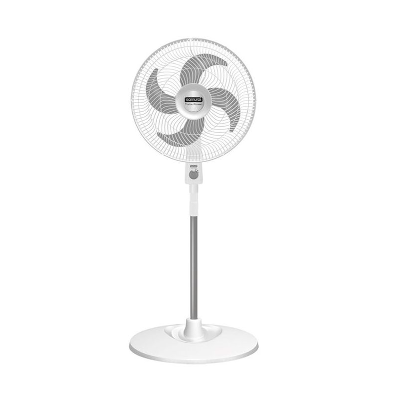 SAMURAI - Ventilador de Piso Samurai Turbo Power - Blanco