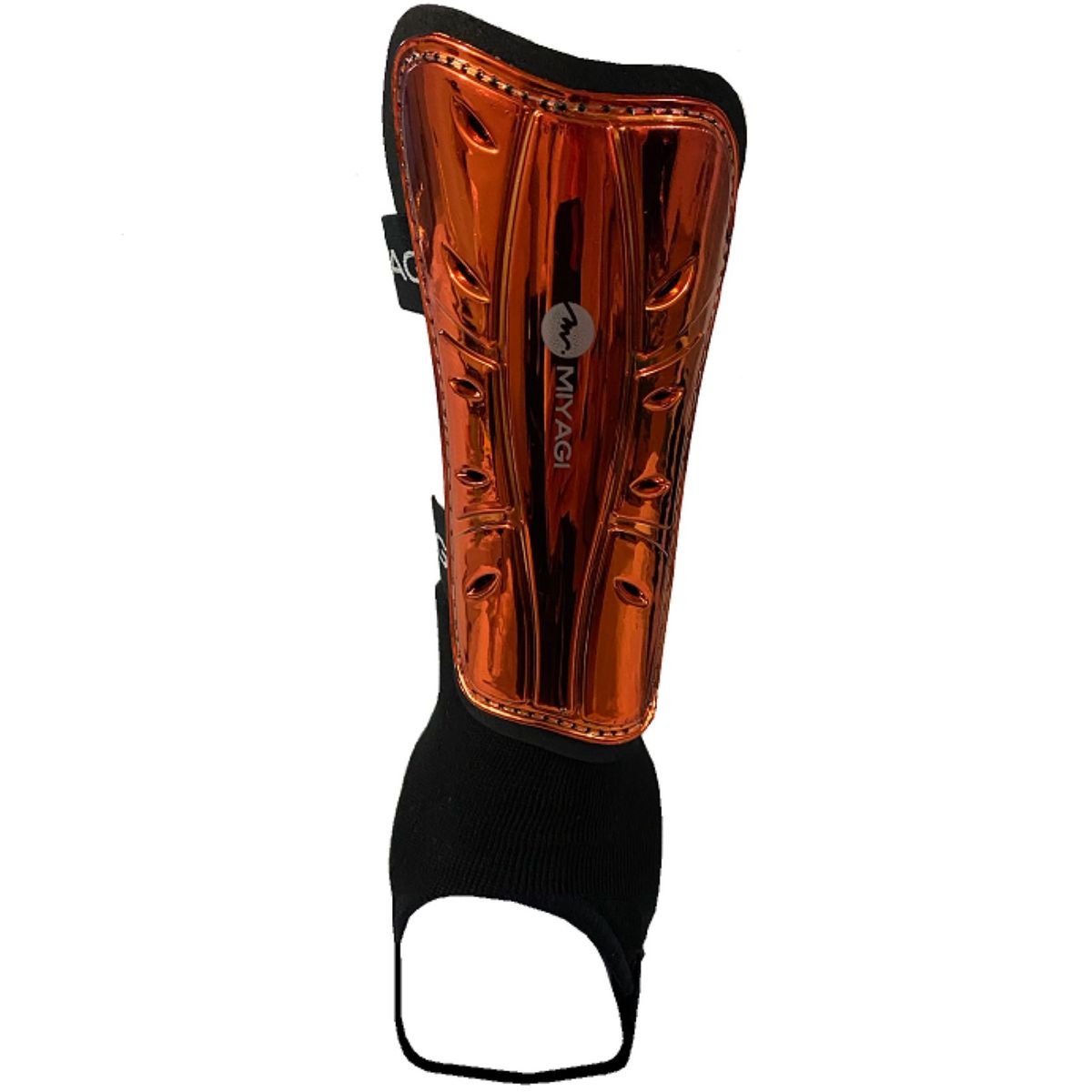 MIYAGI - Canillera Futbol Con Tobillera Miyagi M6860 Naranja