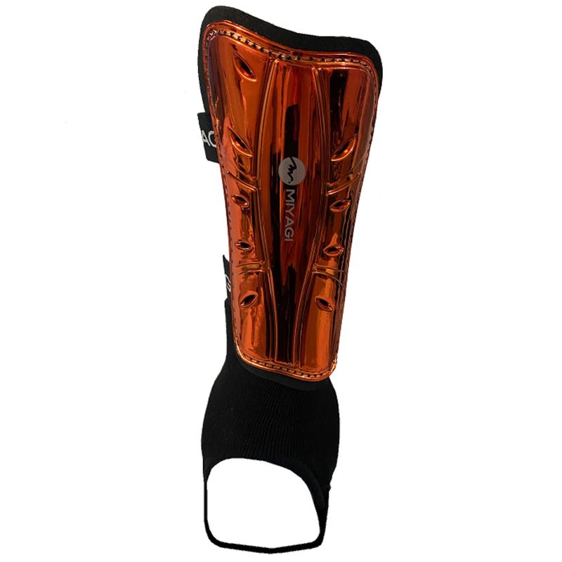 MIYAGI - Canillera Futbol Con Tobillera Miyagi M6860 Naranja