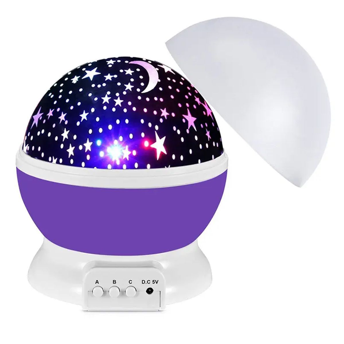 ENFANT'ASY - Proyector Lampara Para Niños 8 colores Luces LED Estrellas