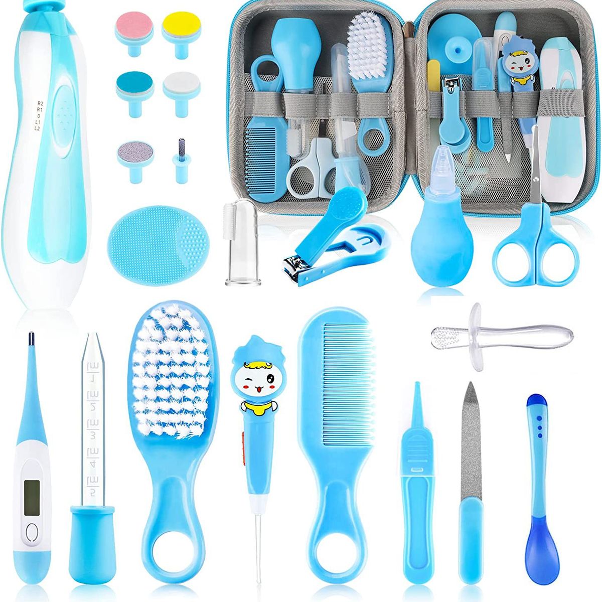 GENERICO - Kit de Aseo para Bebe y Cuidado de la salud 21 Pcs - Estuche