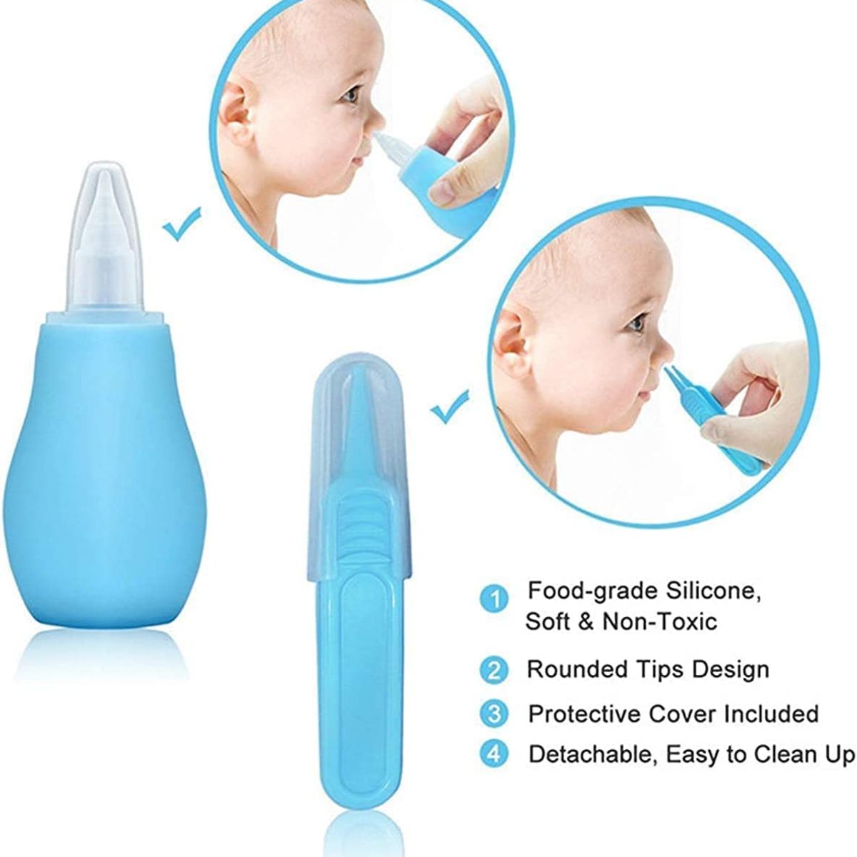 GENERICO - Kit de Bebe y Cuidado de la salud 21 Pcs - Estuche Azul