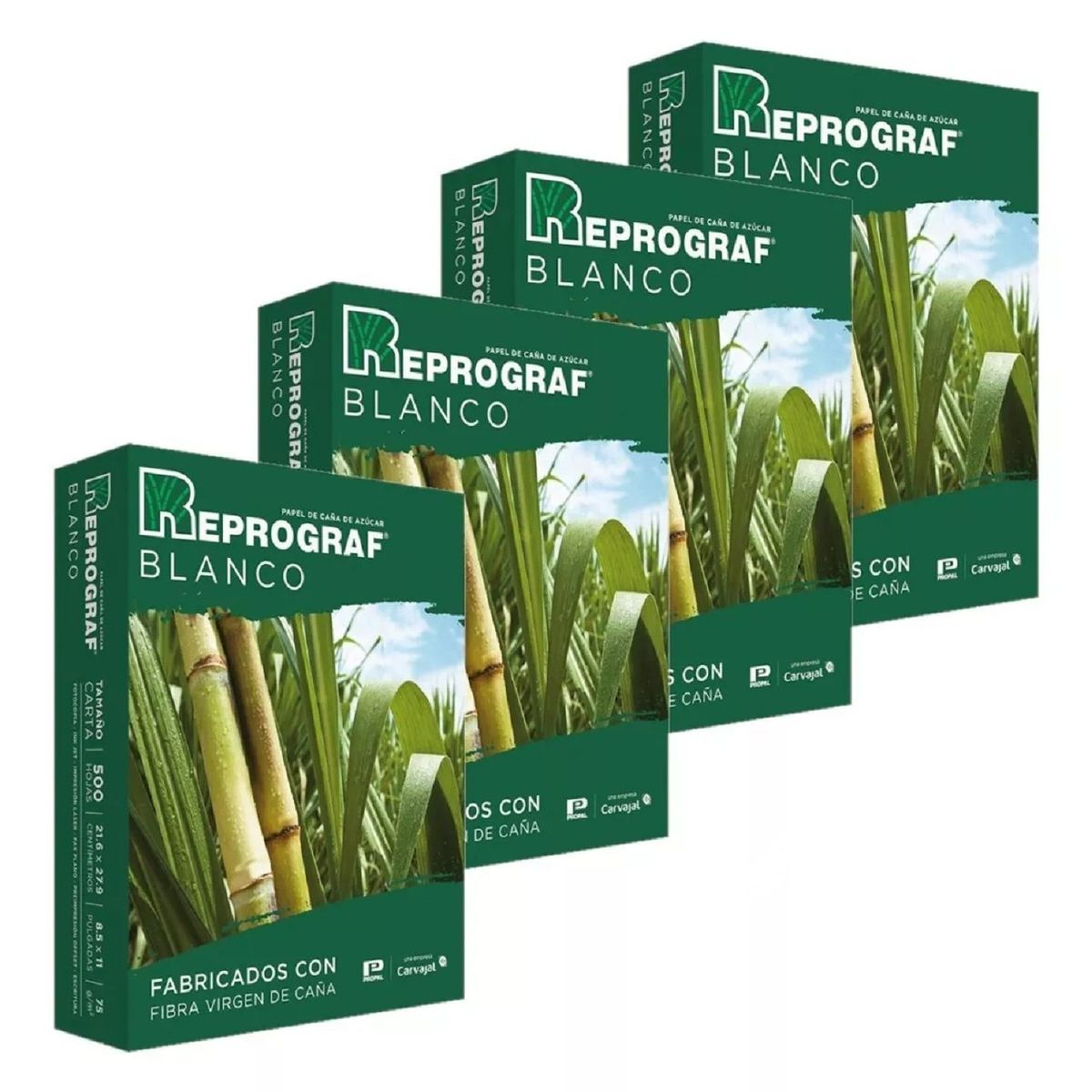 REPROGRAF - Resma Papel Bond 75 Gr. Carta Reprograf x 4 unidades