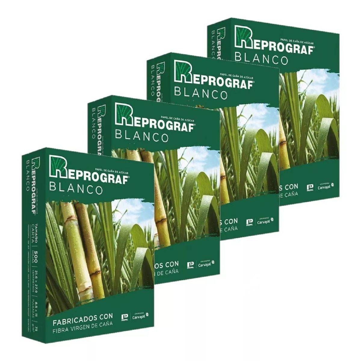 REPROGRAF - Resma Papel Bond 75 Gr. Carta Reprograf x 4 unidades