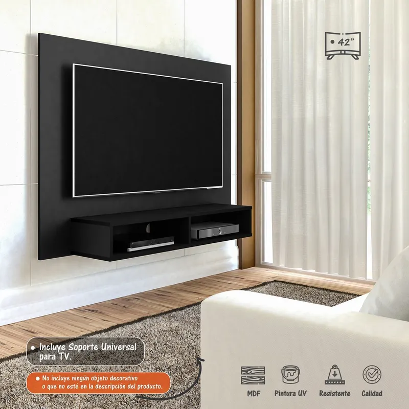 BERTOLINI - Panel Flash Pantalla Hasta 42 Bertolini Negro