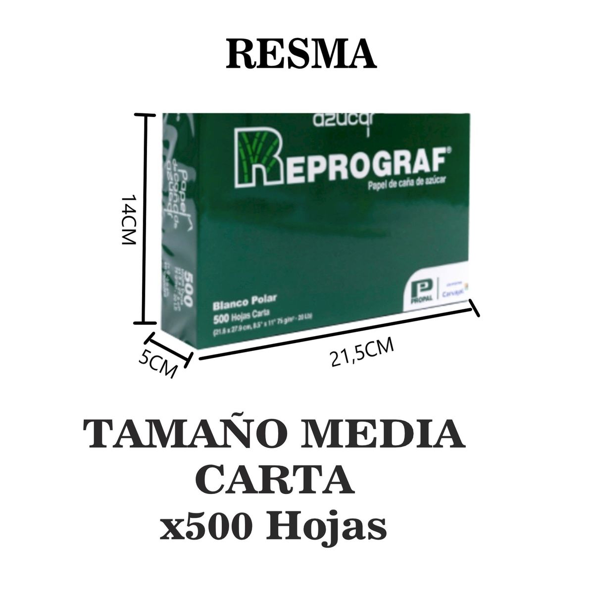REPROGRAF - Resma De Papel Tamaño Media Carta x10 unidades