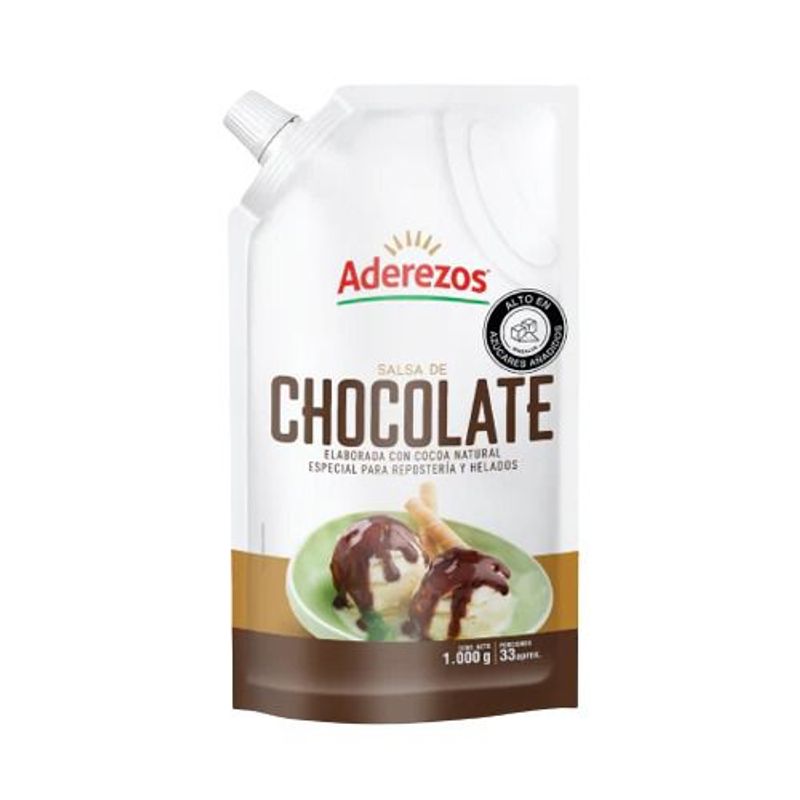 ADEREZOS - Salsa De Chocolate Aderezos X 1000g
