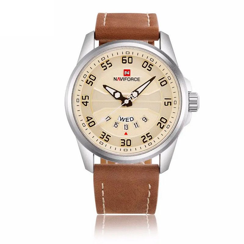 NAVIFORCE - Reloj Naviforce Original Nf 9124 Cuero Hombre + Estuche