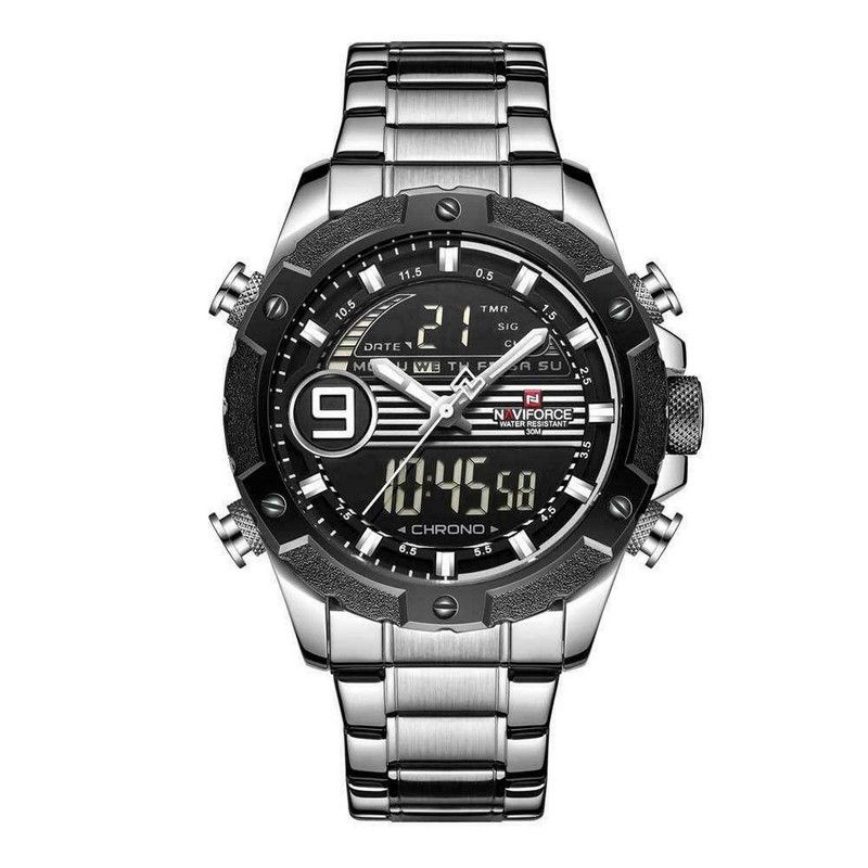 NAVIFORCE - Reloj Naviforce Original Nf 9146 Acero Inoxidable + Estuche