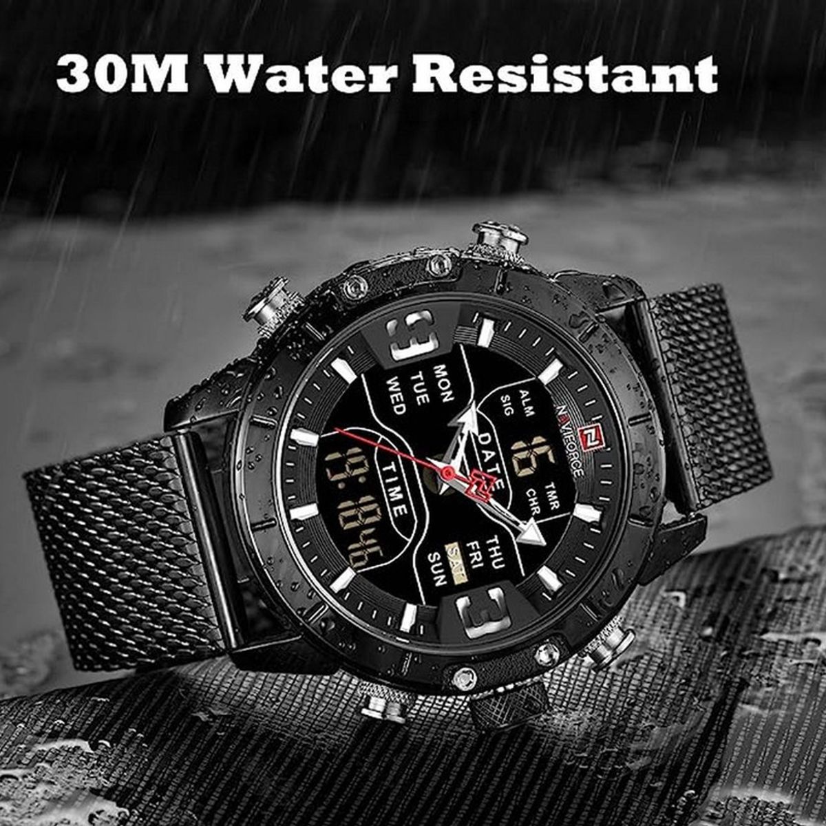 NAVIFORCE - Reloj Naviforce Original Nf 9153 Acero Inoxidable + Estuche