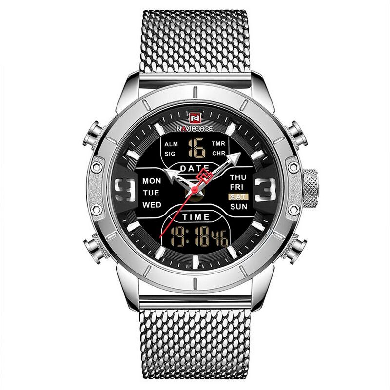 NAVIFORCE - Reloj Naviforce Original Nf 9153 Acero Inoxidable + Estuche