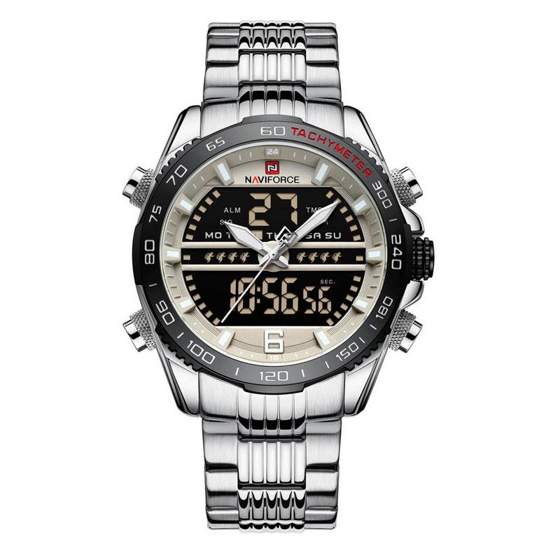 NAVIFORCE - Reloj Naviforce Original Nf 9195 Acero Inoxidable + Estuche