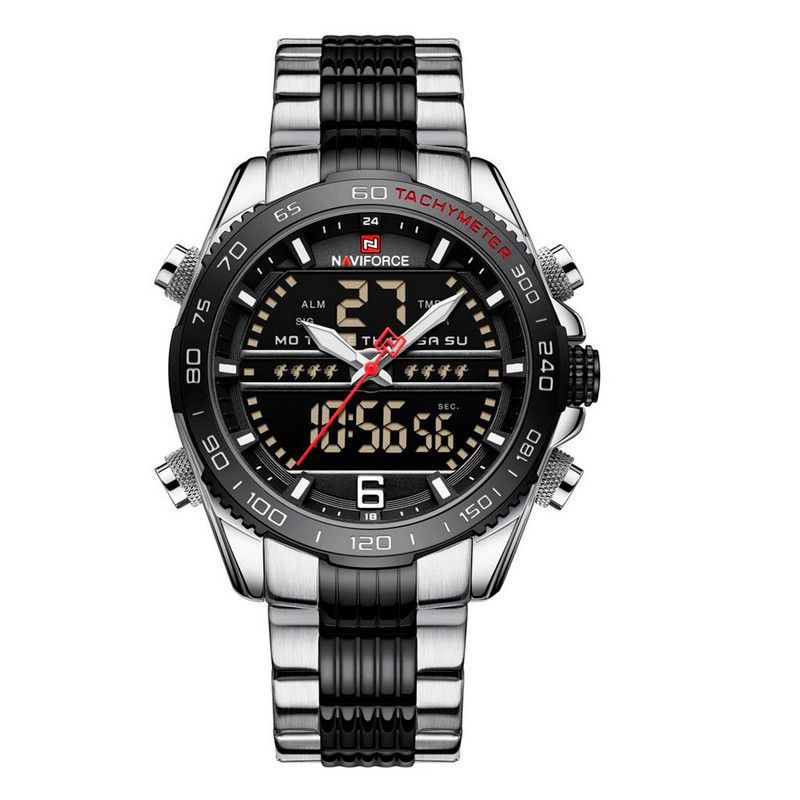 NAVIFORCE - Reloj Naviforce Original Nf 9195 Acero Inoxidable + Estuche.