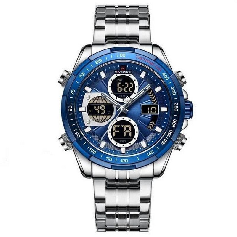 NAVIFORCE - Reloj Naviforce Original Nf 9197 Acero Inoxidable + Estuche