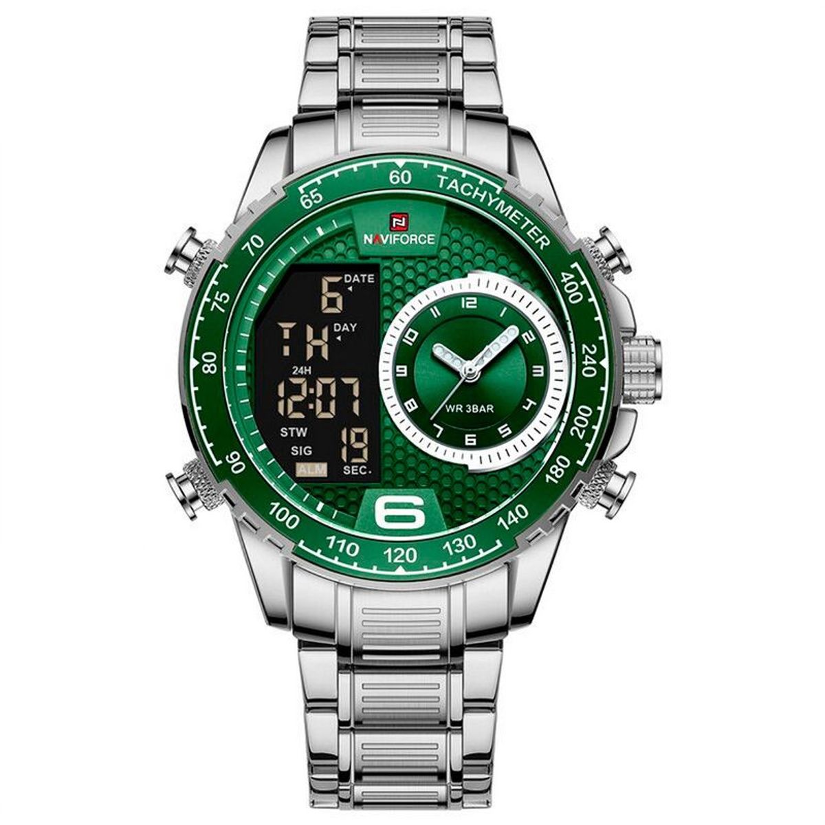 NAVIFORCE - Reloj Naviforce Original Nf 9199 Acero Inoxidable + Estuche