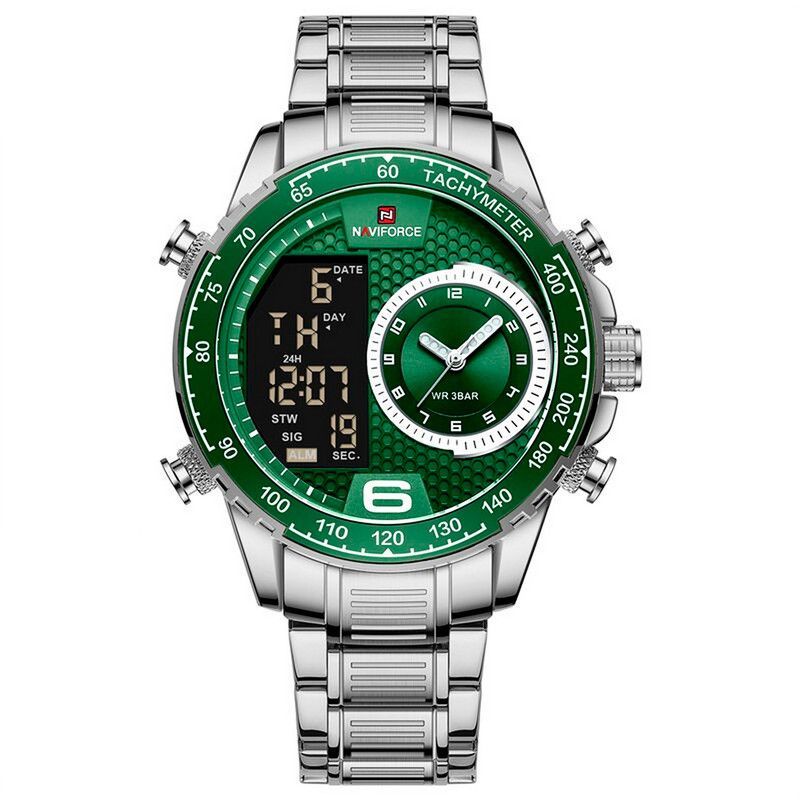 NAVIFORCE - Reloj Naviforce Original Nf 9199 Acero Inoxidable + Estuche