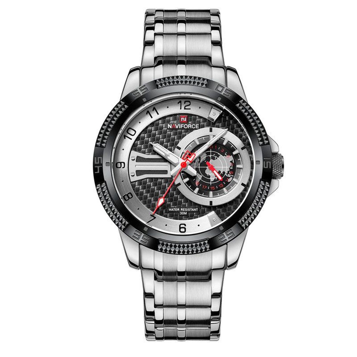 NAVIFORCE - Reloj Naviforce Original Nf 9206 Acero Inoxidable + Estuche