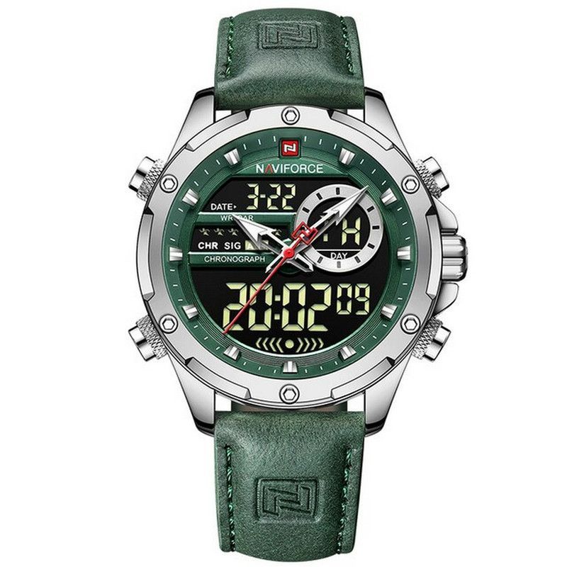 NAVIFORCE - Reloj Naviforce Original Nf 9208 Casual Cuero + Estuche