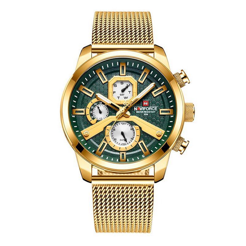 NAVIFORCE - Reloj Naviforce Original Nf 9211 Acero Inoxidable + Estuche