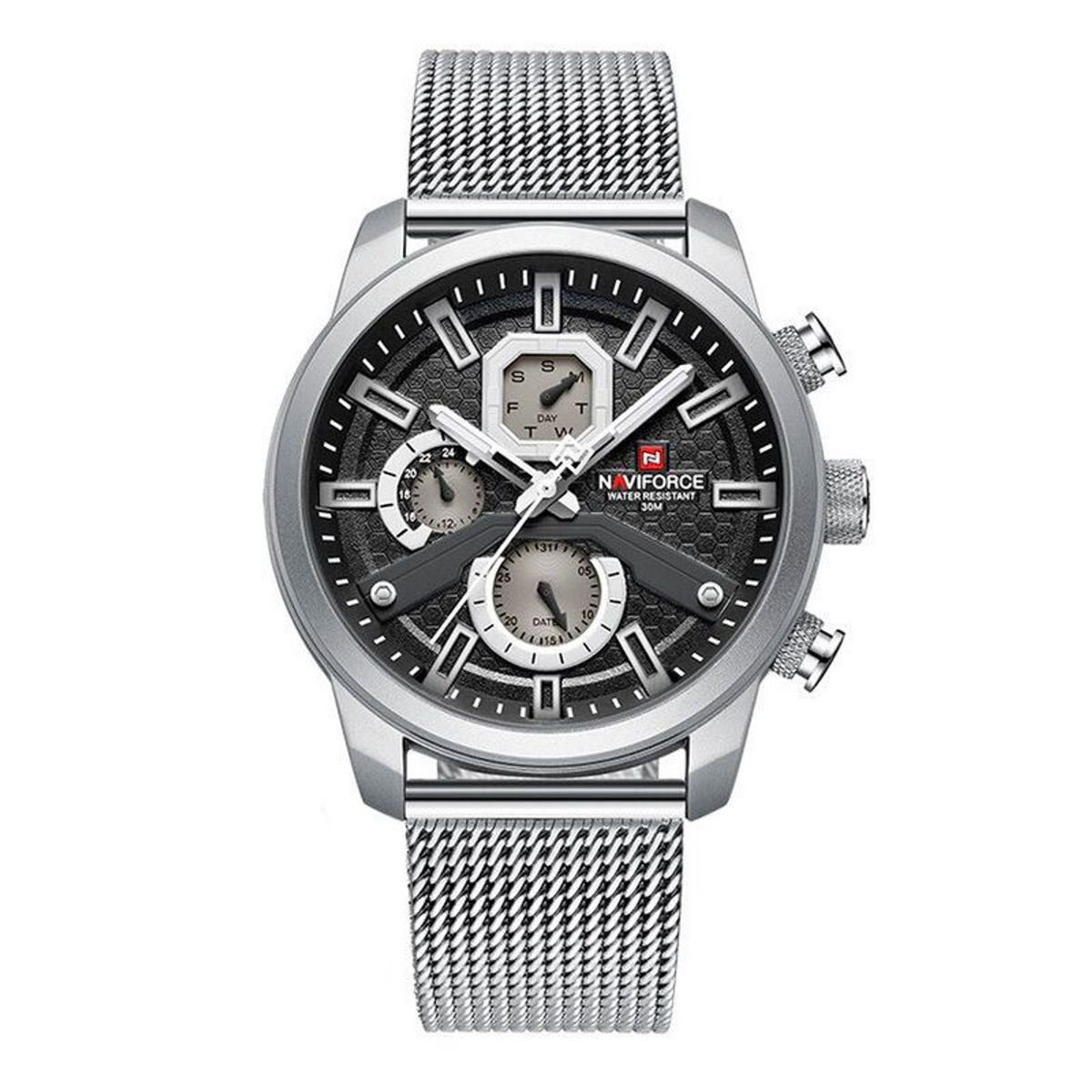 NAVIFORCE - Reloj Naviforce Original Nf 9211 Acero Inoxidable + Estuche