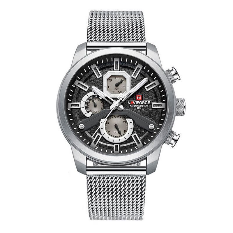 NAVIFORCE - Reloj Naviforce Original Nf 9211 Acero Inoxidable + Estuche