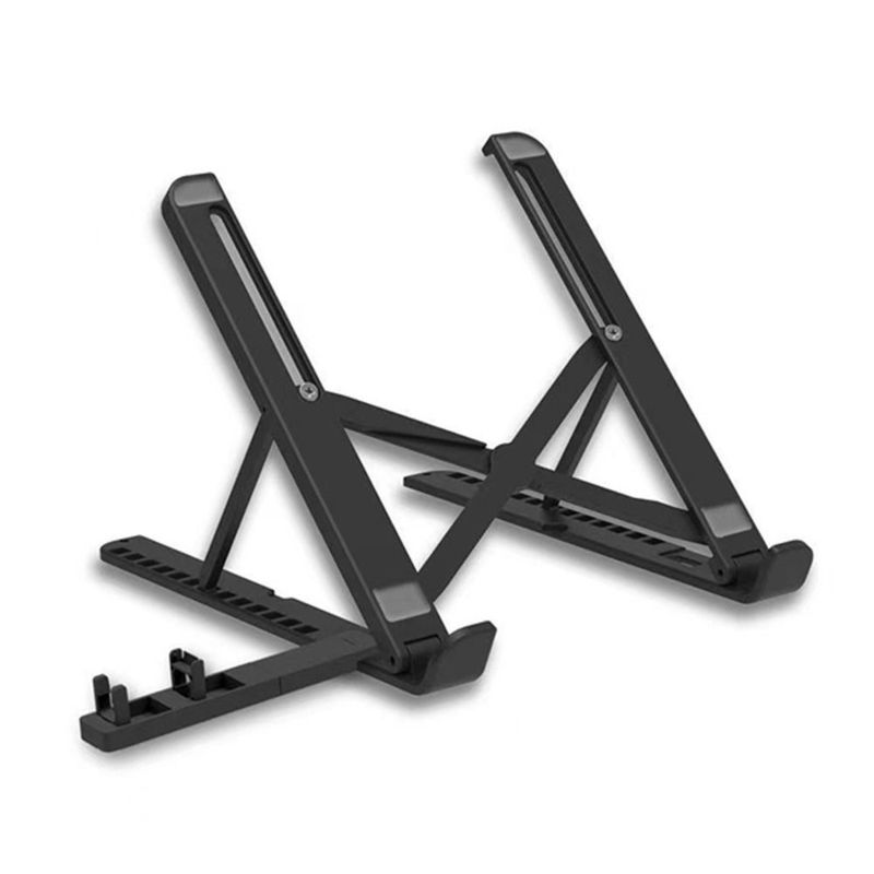 GENERICO - Base Soporte Plegable Para Portátil 13 Ángulos Negro