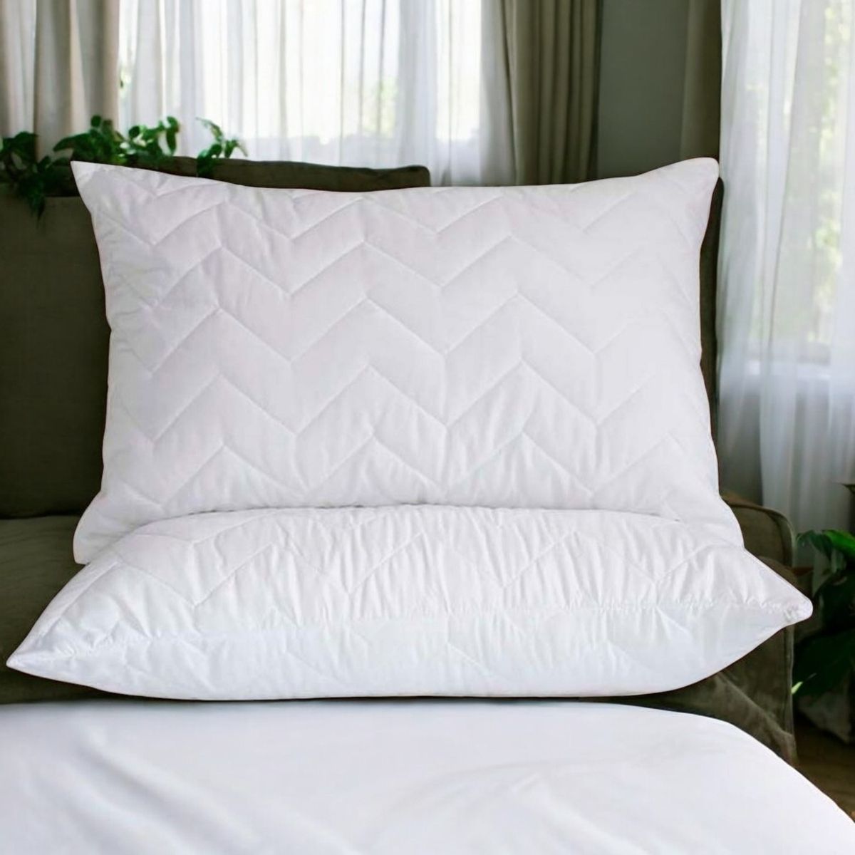 HOGARETO - Set x 2 Almohadas Hoteleras 70x50cm Hogareto.