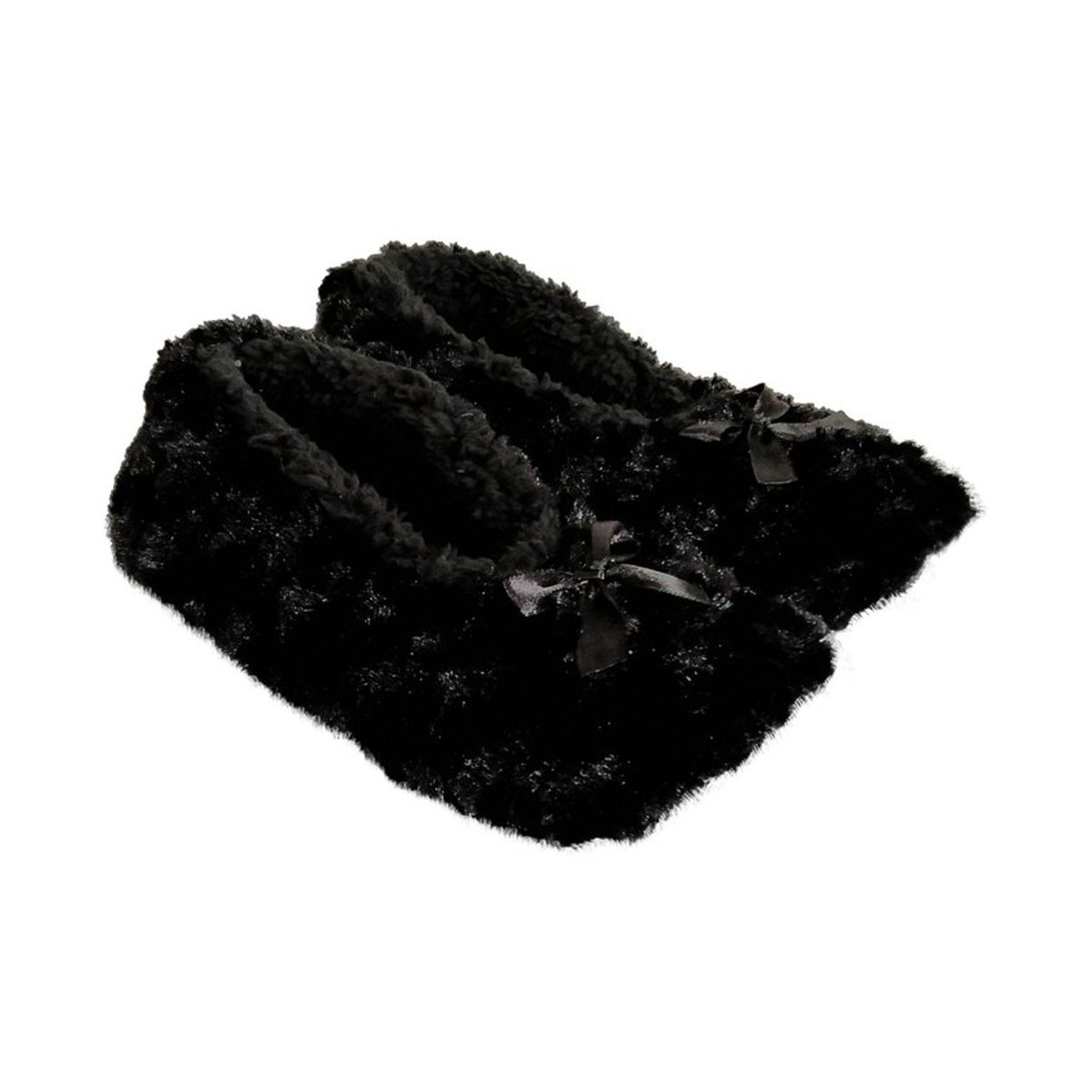 EMAAR HOMEWEAR - Pantuflas babuchas dama tipo baleta negro fantasía