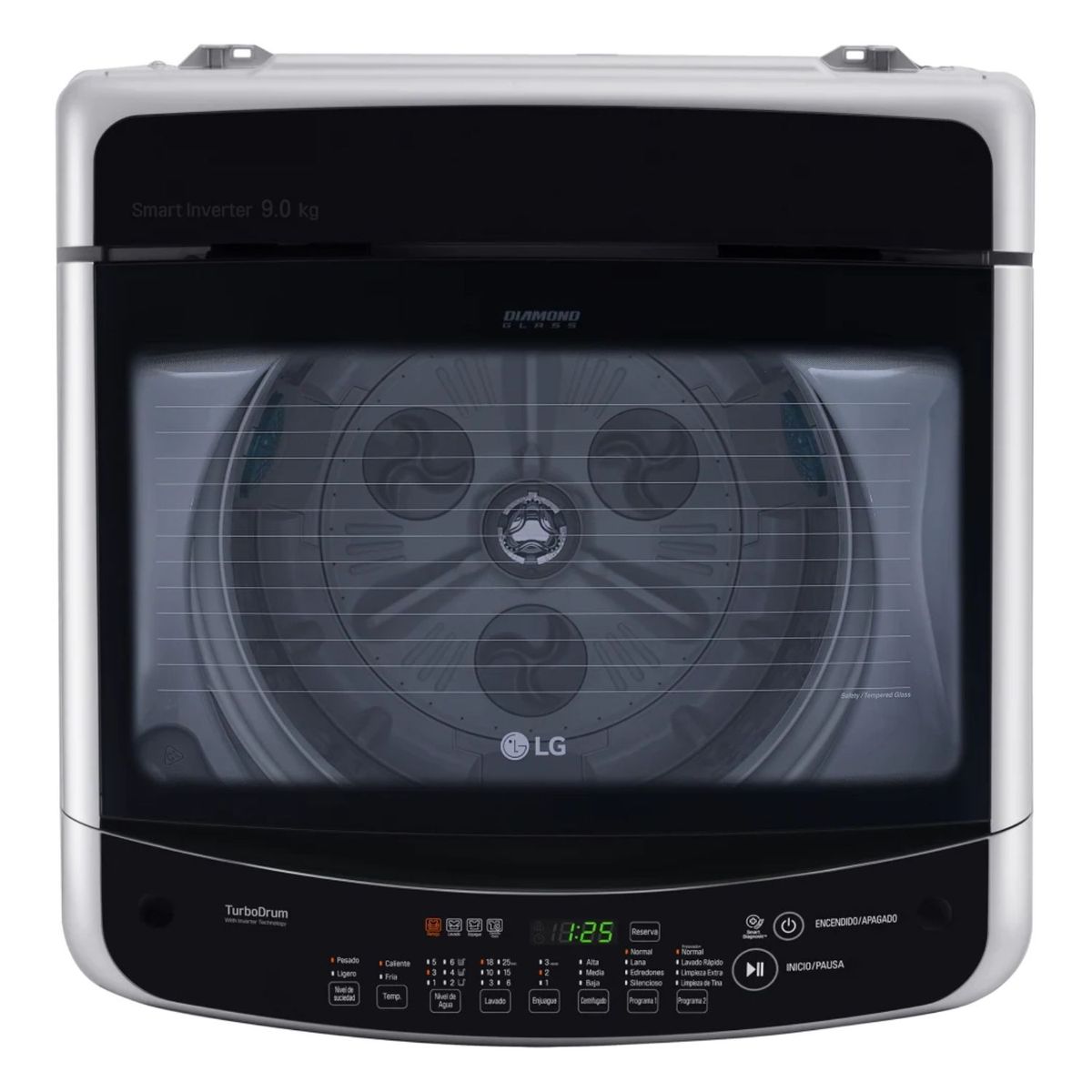 LG - Lavadora Lg WT9DSBP 9kg20lb Inverter Carga Superior Gris.