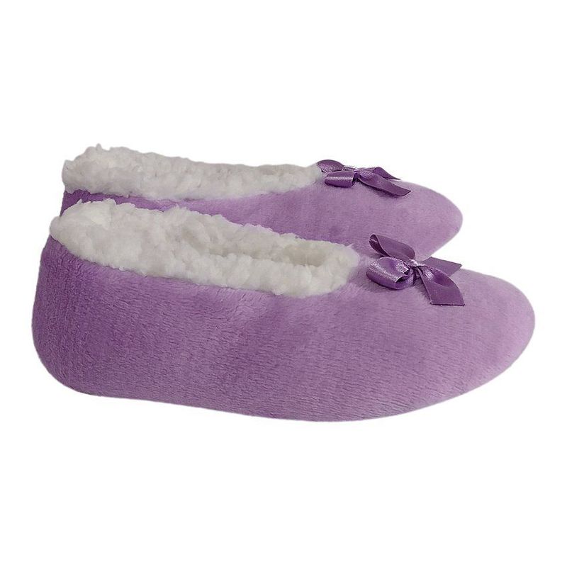 GENERICO - Pantuflas babuchas dama tipo baleta lila