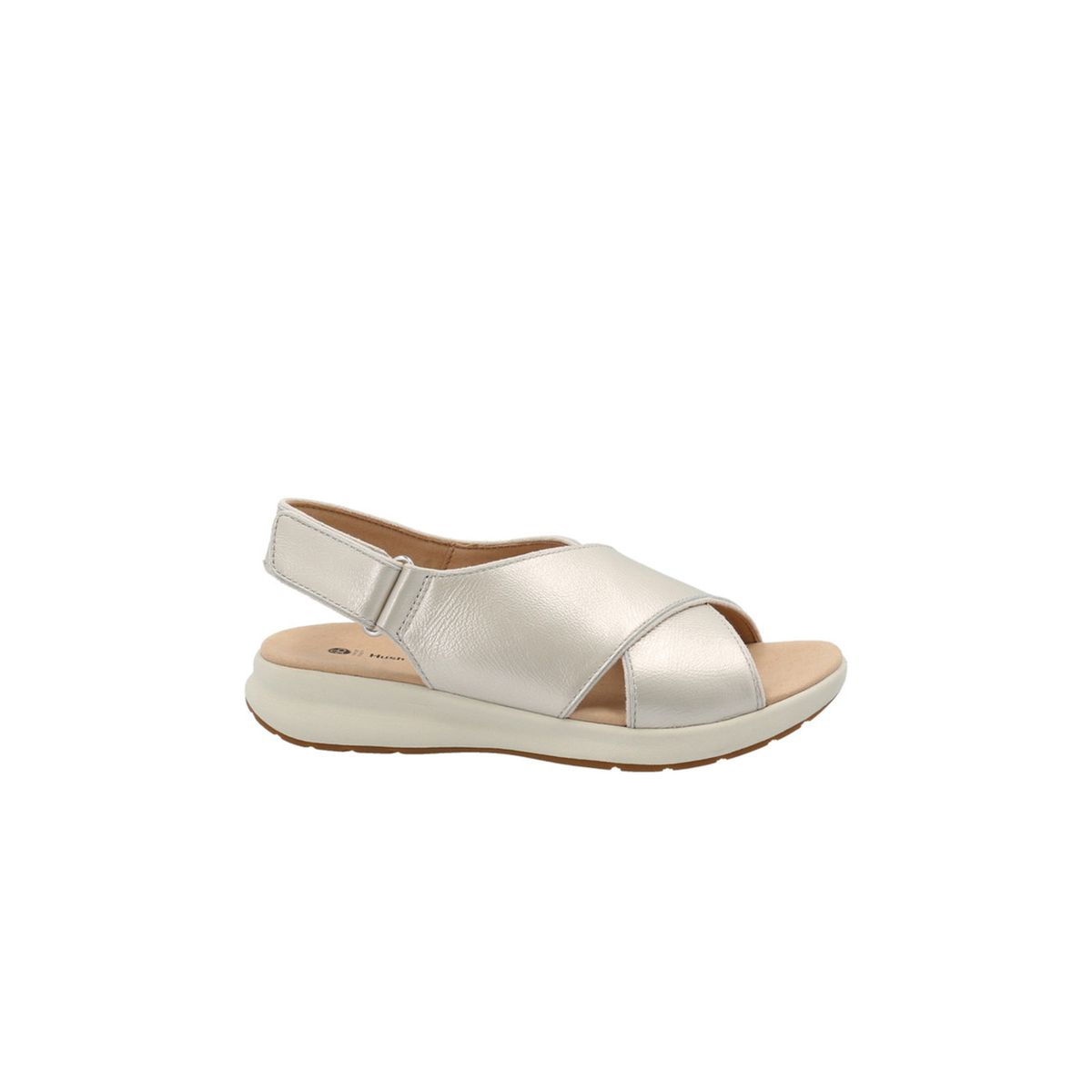 HUSH PUPPIES - Sandalia Mujer Hush Puppies Spinal Cross Plateada HUSH PUPPIES