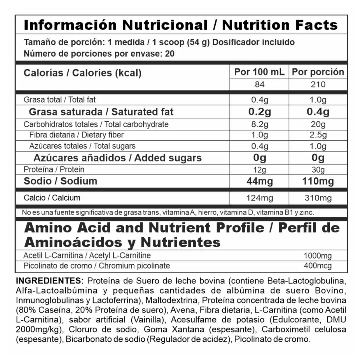 MEGAPLEX - BIPRO RIPPED 2.4 LBS L-carnitine